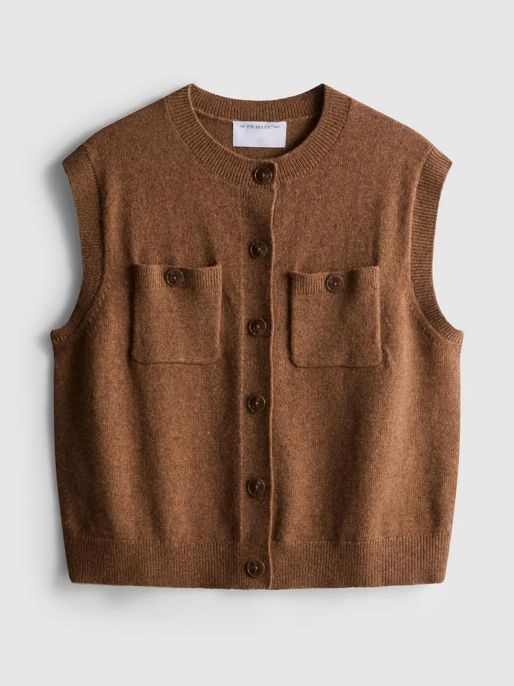 „The Edit“ Strickweste mit Knöpfen