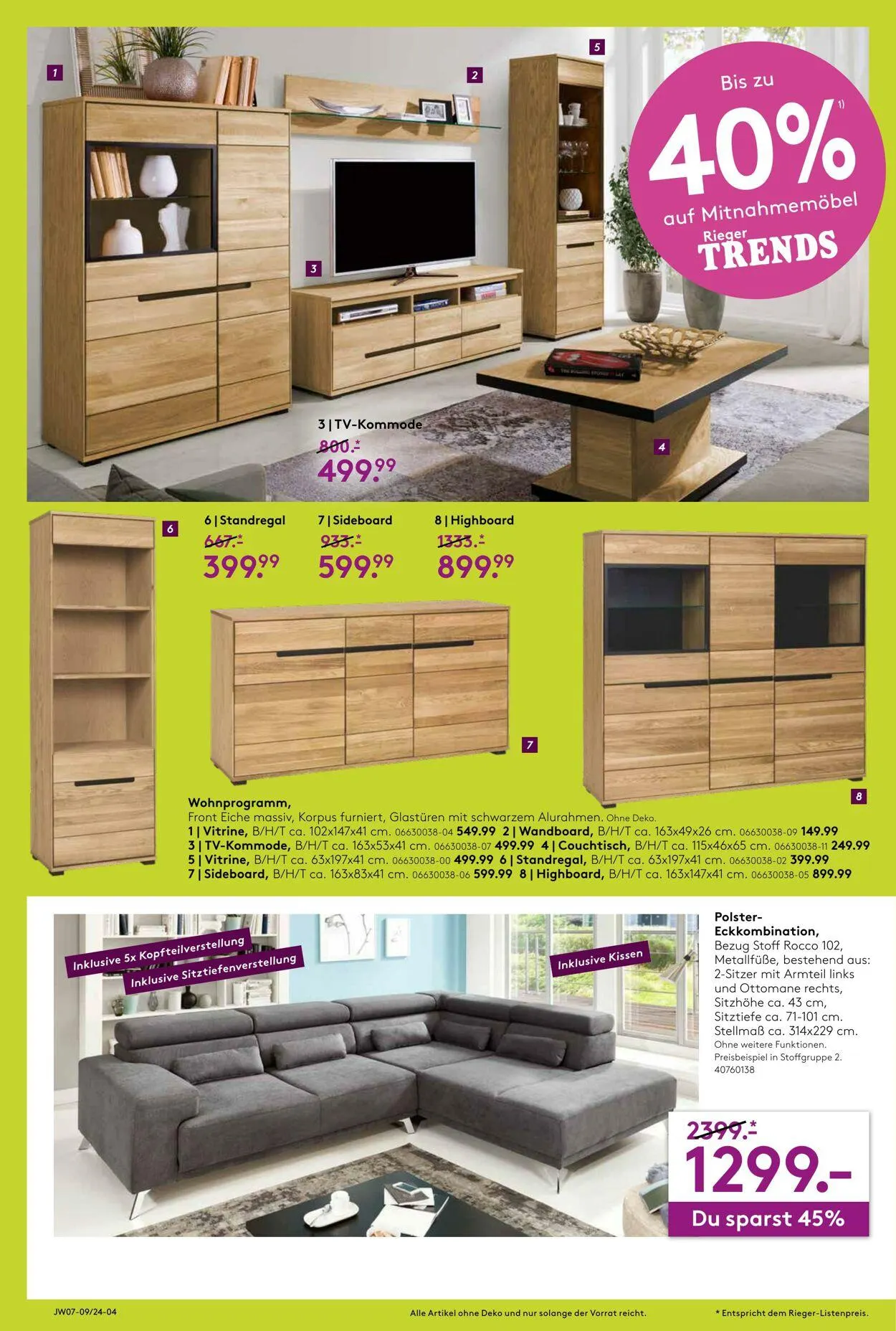 Möbel Rieger Aktueller Prospekt von 21. Mai bis 4. Juni 2025 - Prospekt seite 4