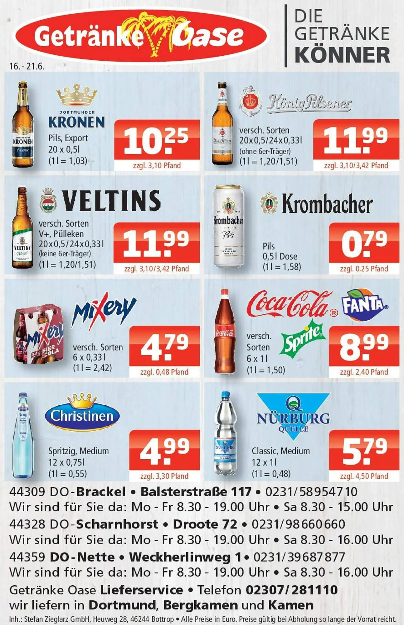 Getränke Oase Prospekt - 1