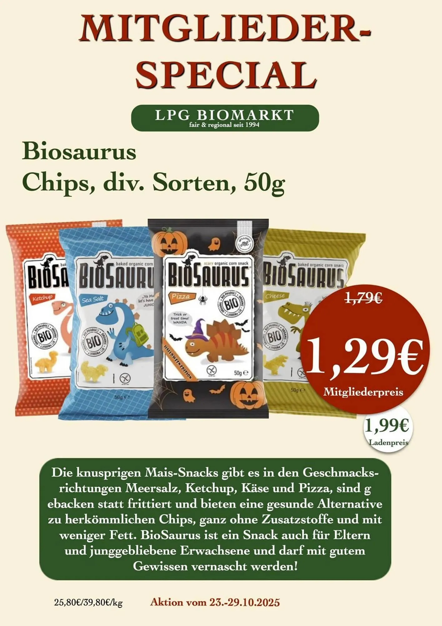 LPG Biomarkt Prospekt von 23. Oktober bis 29. Oktober 2025 - Prospekt seite 15