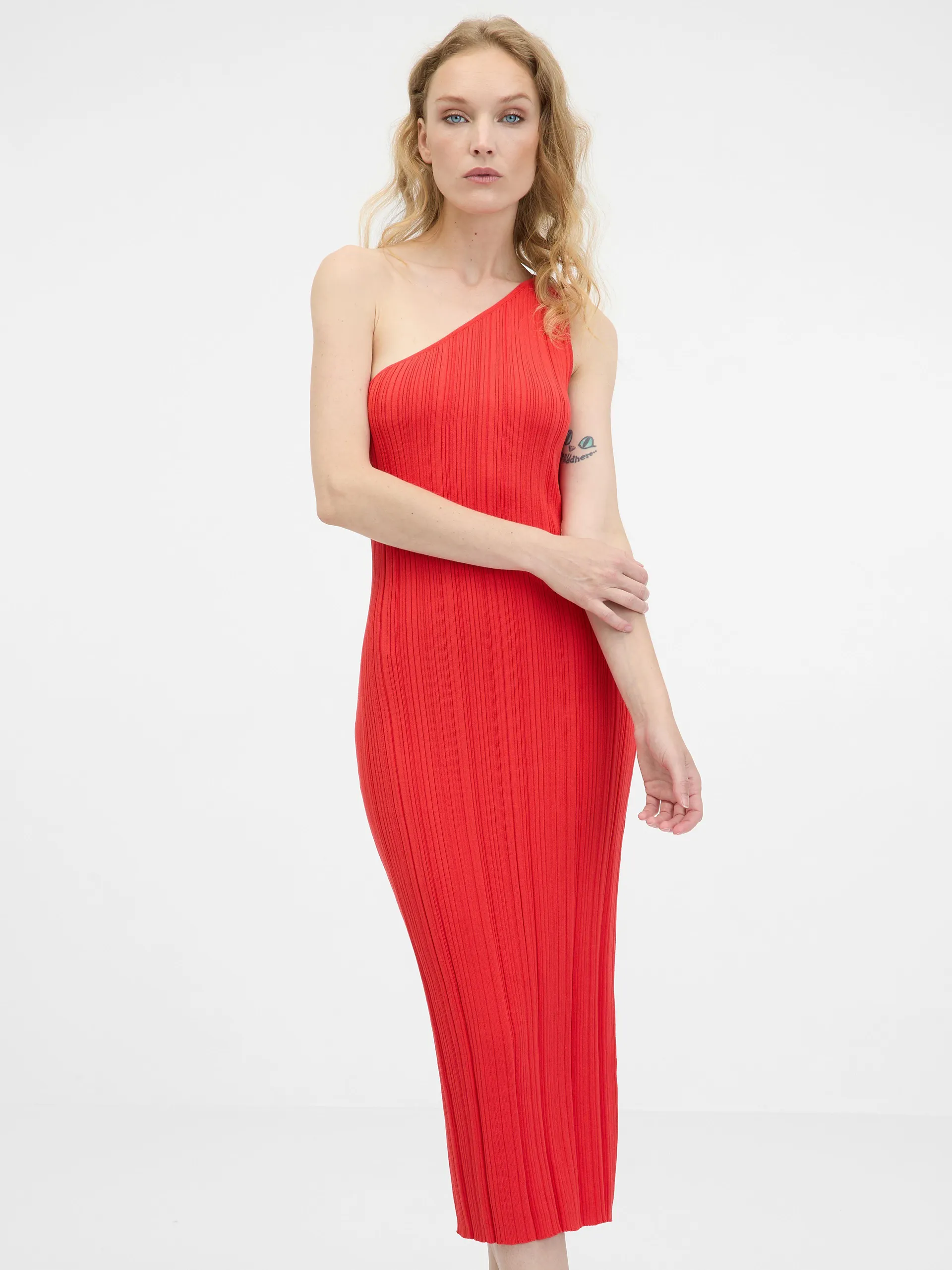 Rotes Damen-Midikleid ORSAY