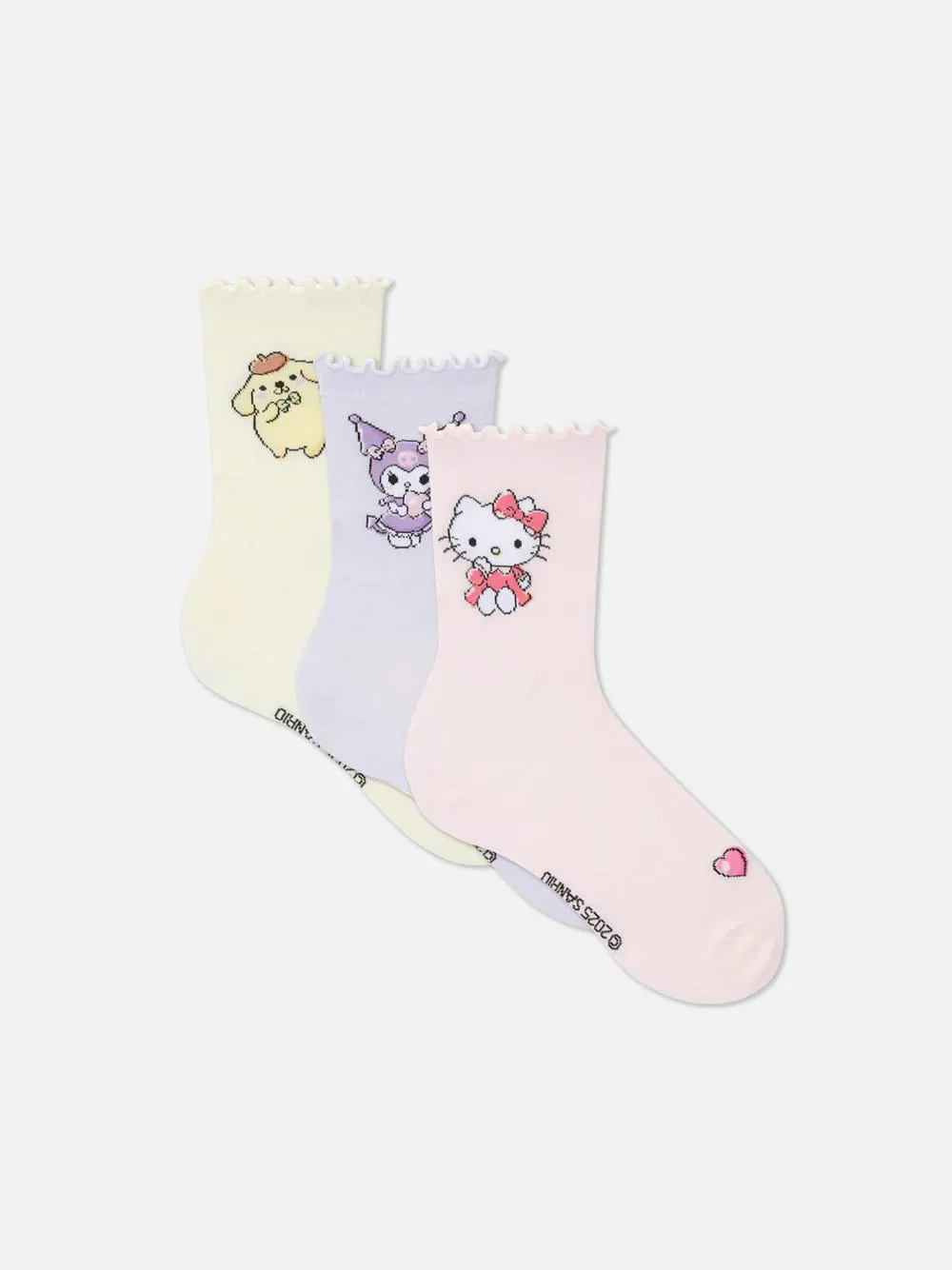 „Hello Kitty“ Crew-Socken, 3er-Pack