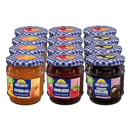 Mühlhäuser Konfitüre 450 g, verschiedene Sorten, 12er Pack