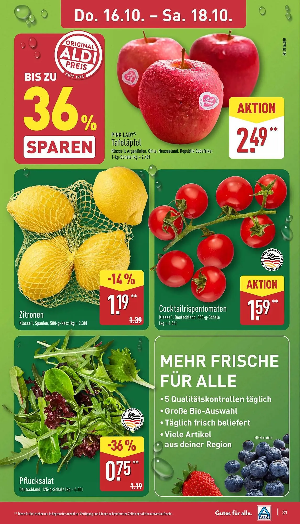 Aldi Nord Prospekt von 13. Oktober bis 19. Oktober 2025 - Prospekt seite 31