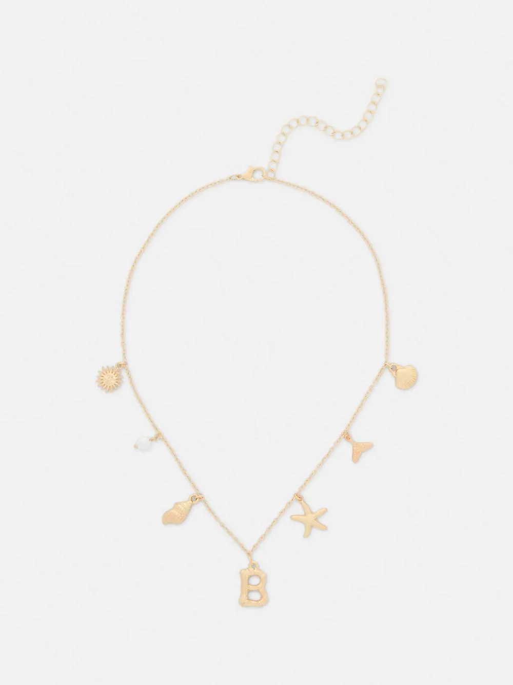 Halskette mit Initialen-Anhängern