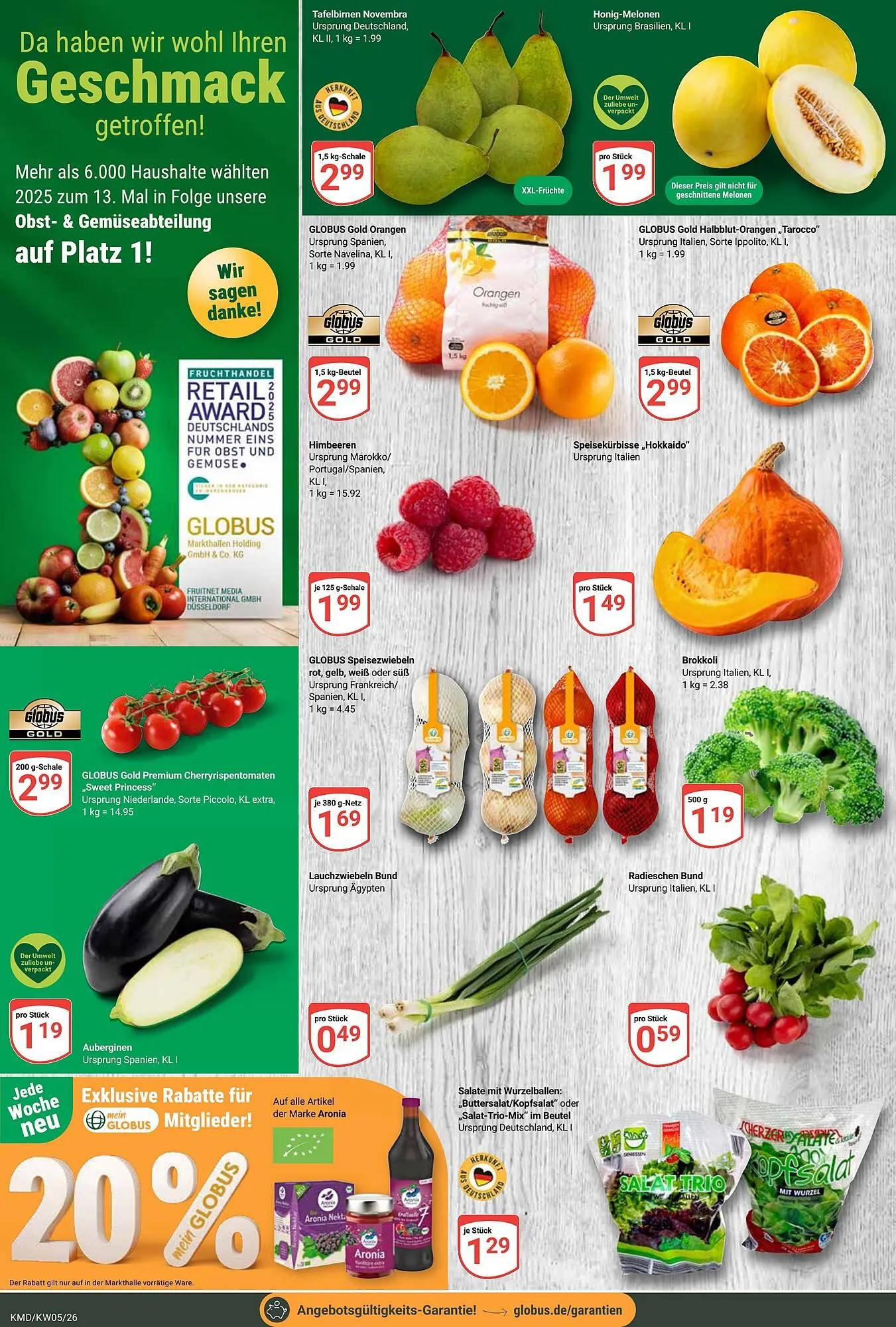 Globus Prospekt von 26. Januar bis 31. Januar 2026 - Prospekt seite 5