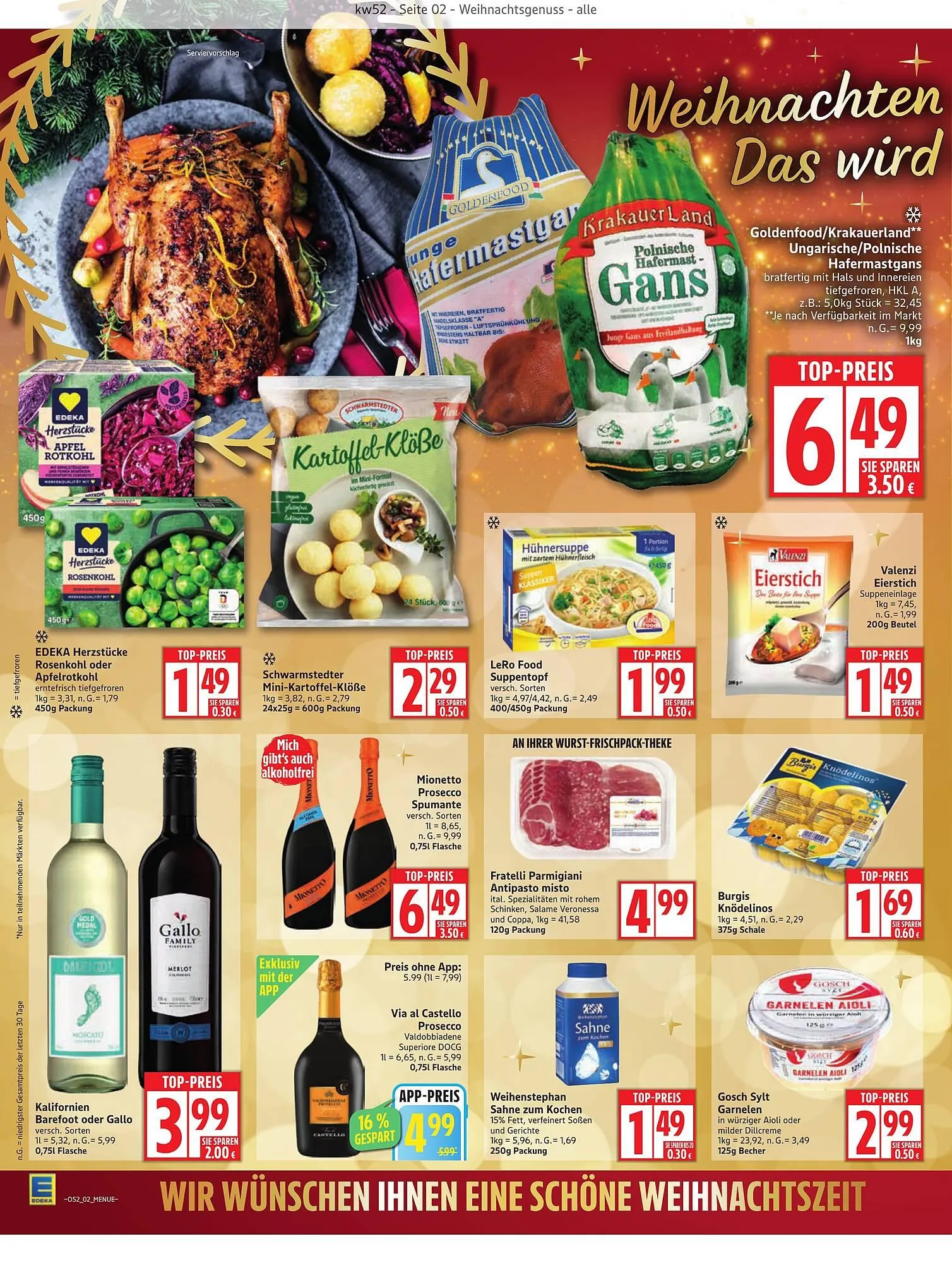 Edeka Prospekt von 22. Dezember bis 27. Dezember 2025 - Prospekt seite 2
