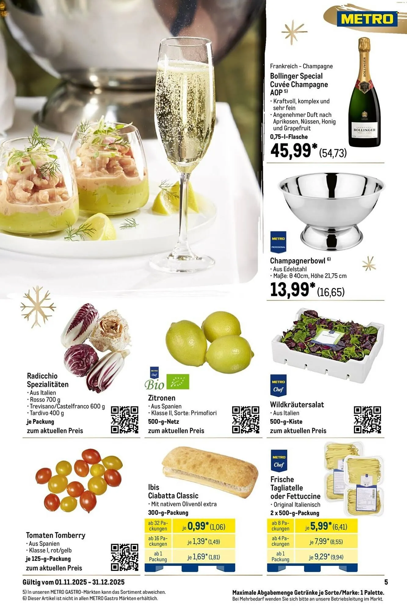 METRO Prospekt von 1. November bis 31. Dezember 2025 - Prospekt seite 5