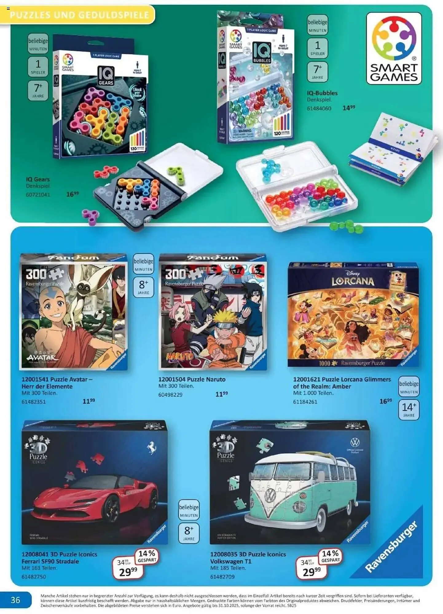 Vedes Prospekt von 25. August bis 31. Oktober 2025 - Prospekt seite 36