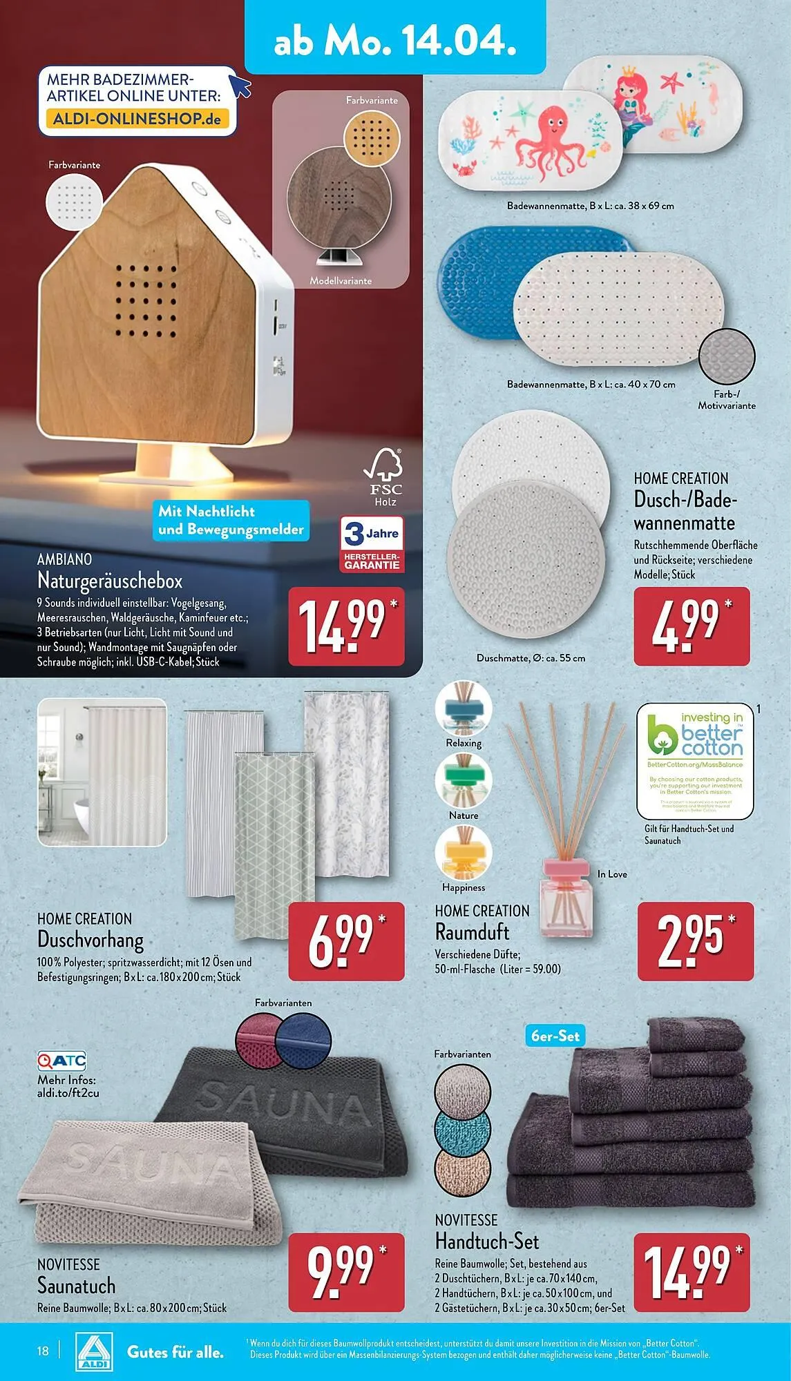 Aldi Nord Prospekt von 14. April bis 19. April 2025 - Prospekt seite 18