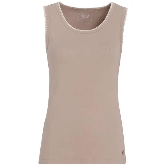 Damen Top mit Rippstruktur