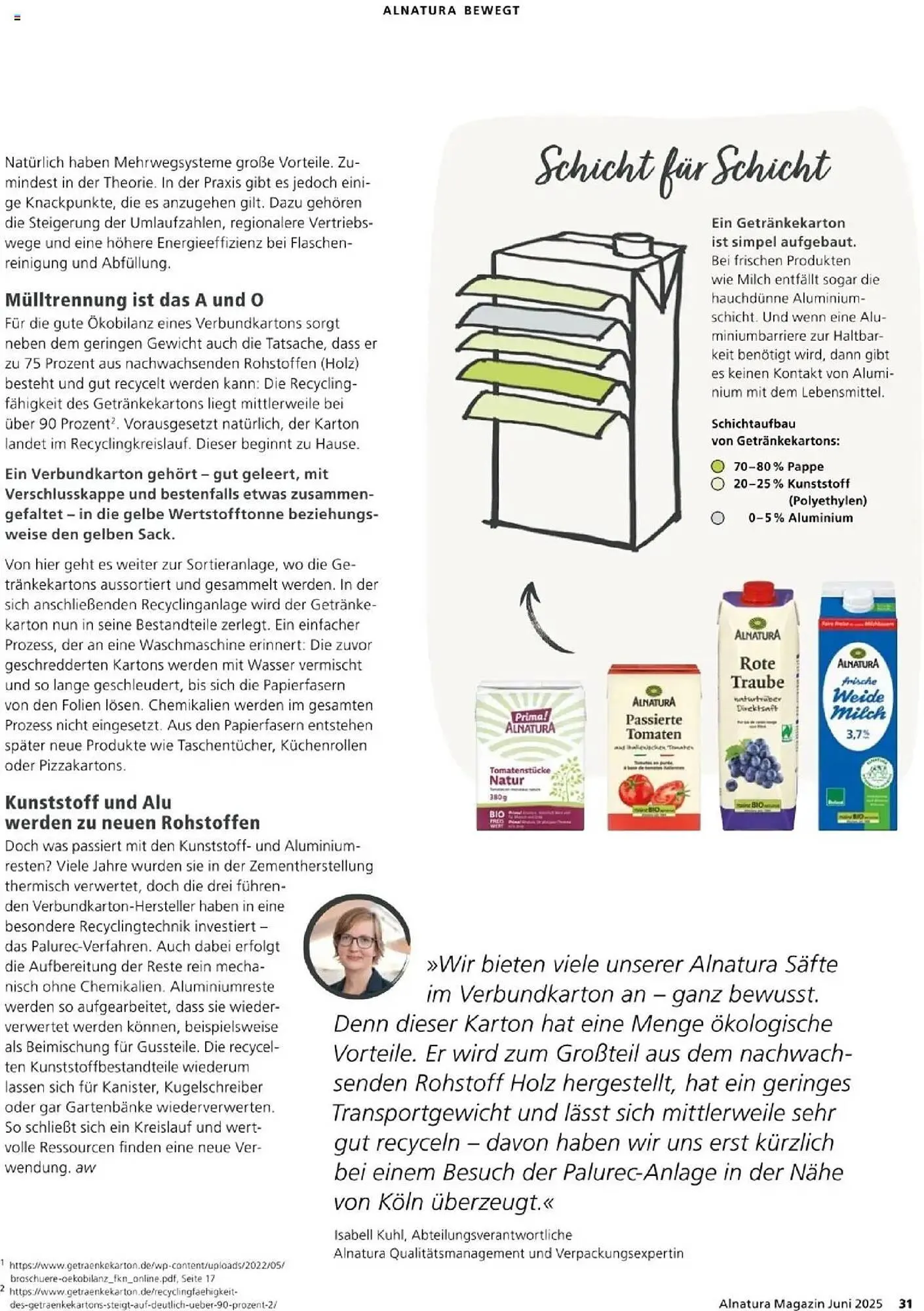 Alnatura Prospekt von 1. Juni bis 30. Juni 2025 - Prospekt seite 31