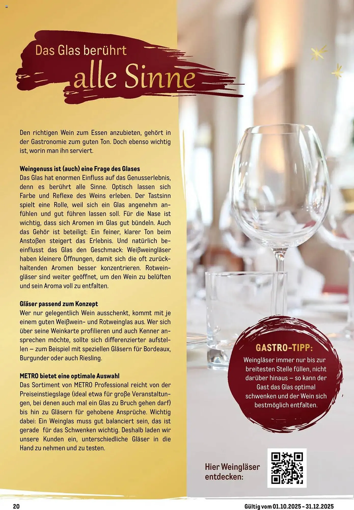 METRO Prospekt von 1. Oktober bis 31. Dezember 2025 - Prospekt seite 20
