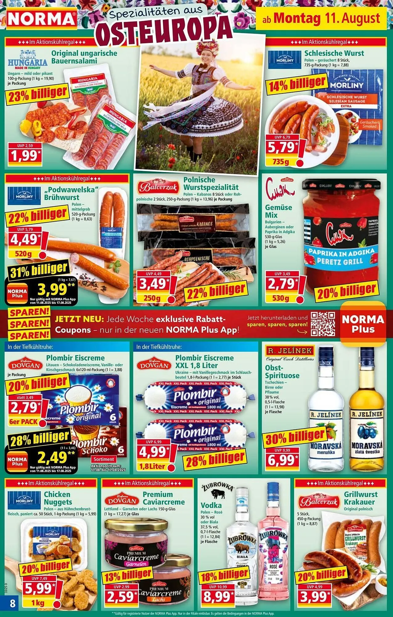 Norma Prospekt von 11. August bis 17. August 2025 - Prospekt seite 8