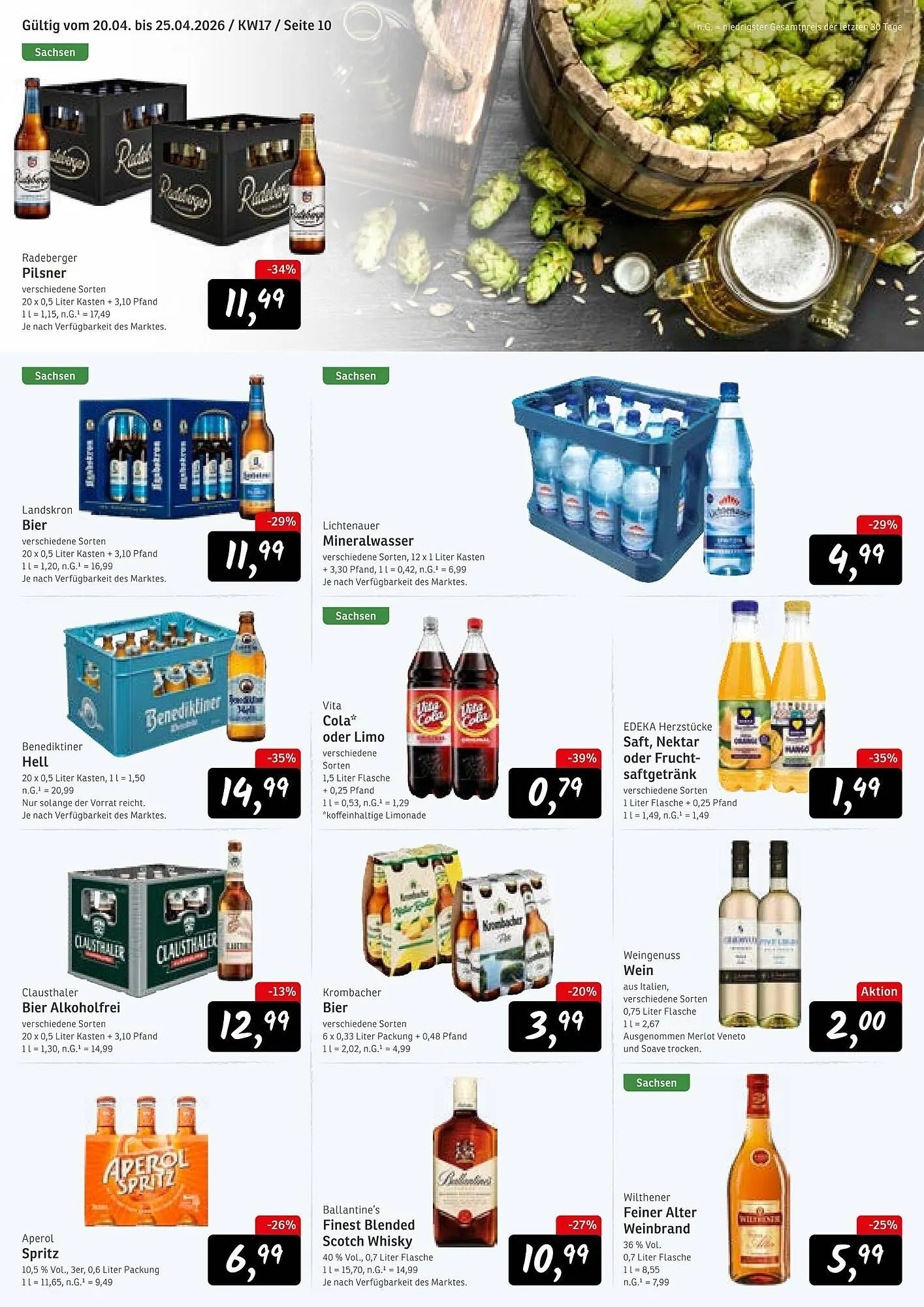 KONSUM Prospekt von 20. April bis 25. April 2026 - Prospekt seite 10