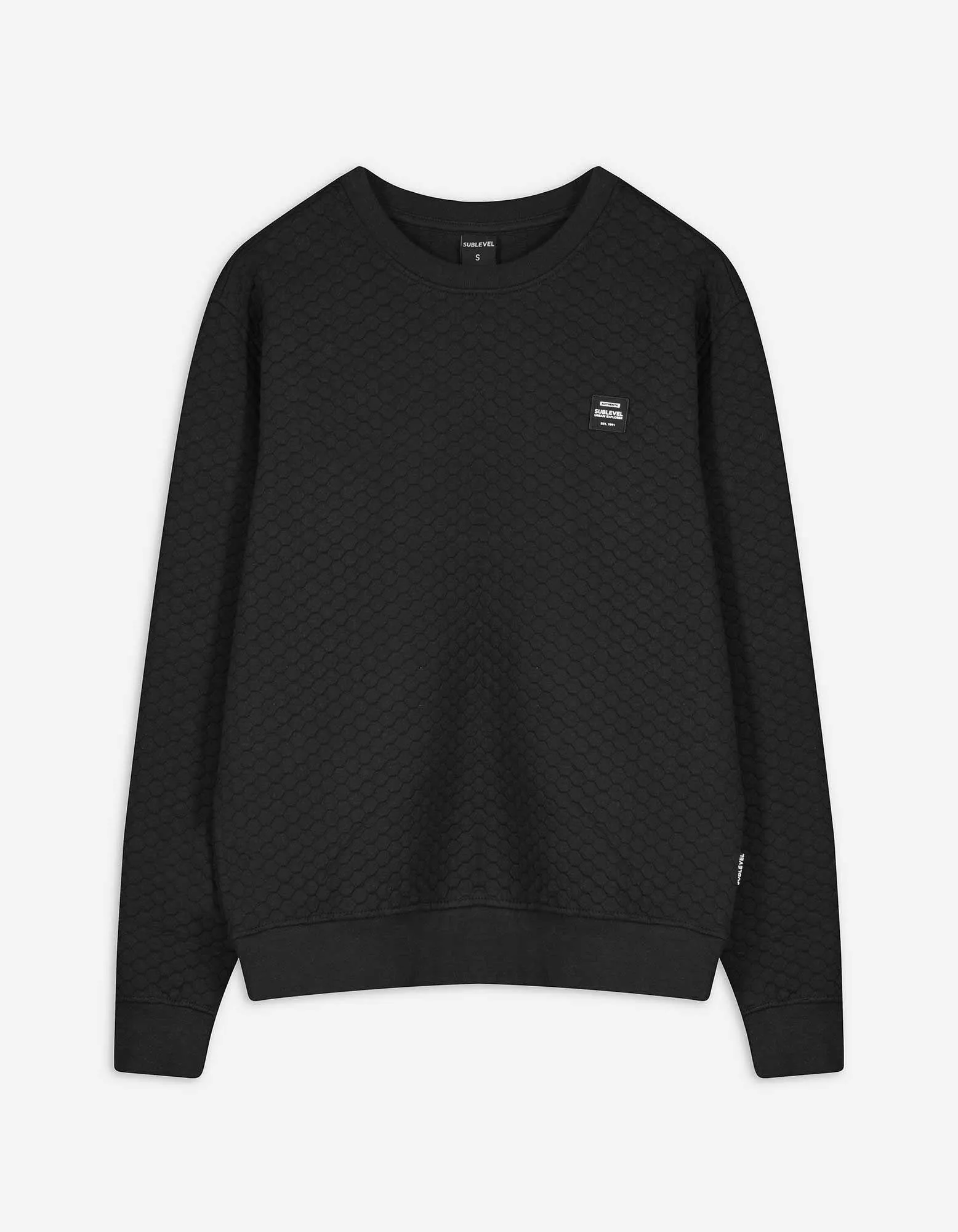 Sweatshirt - Rundhals-Ausschnitt - dunkelgrau