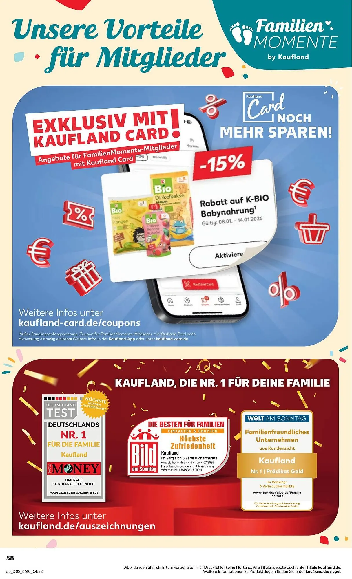 Kaufland Prospekt von 8. Januar bis 14. Januar 2026 - Prospekt seite 58