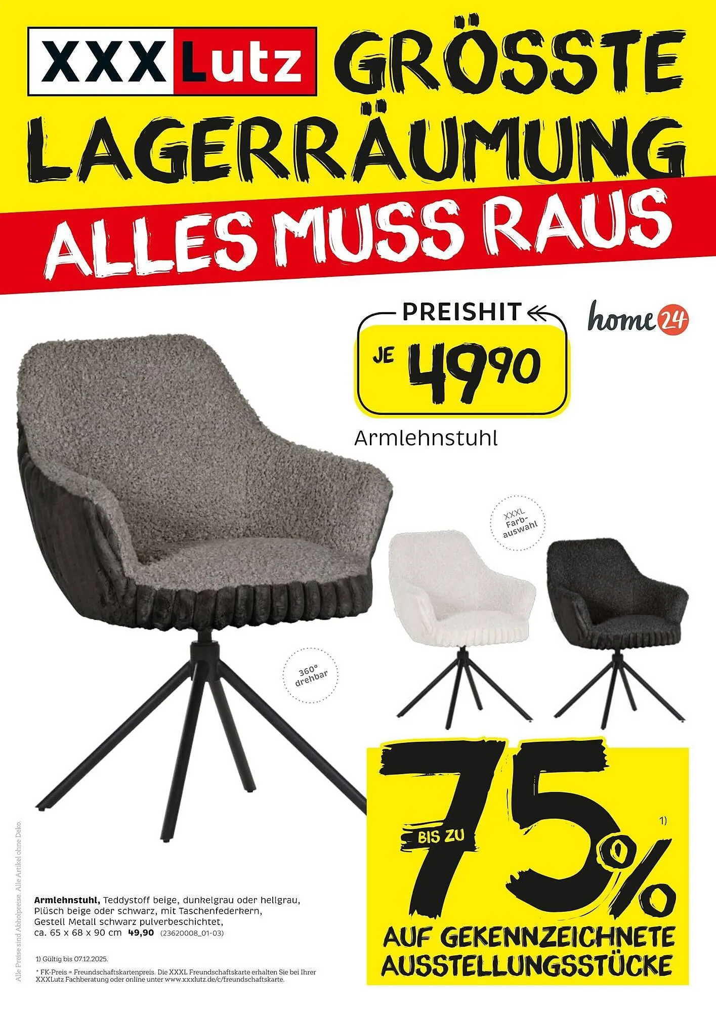 XXXLutz Prospekt von 24. November bis 7. Dezember 2025 - Prospekt seite 1