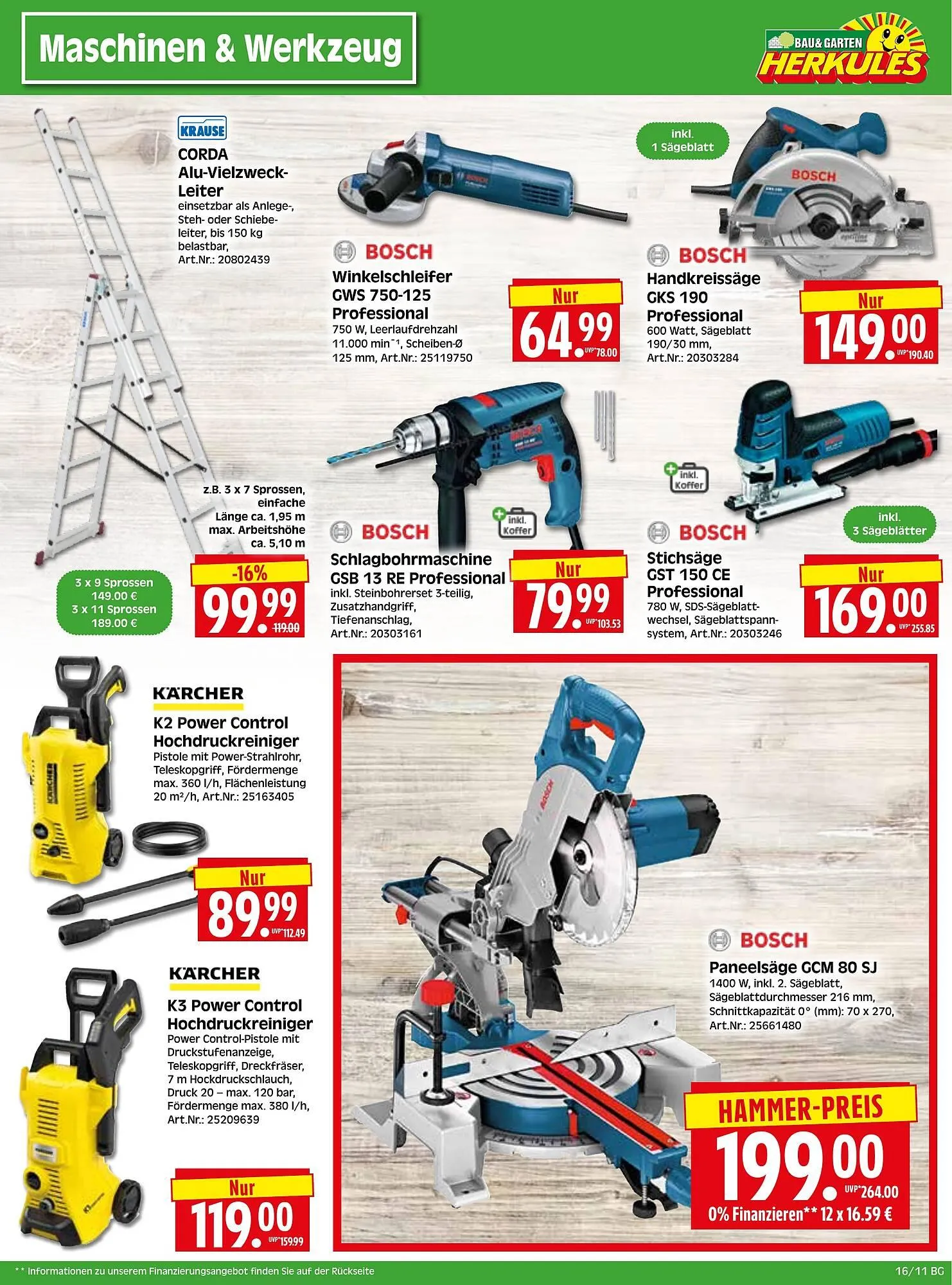 Herkules Baumarkt Prospekt von 14. April bis 19. April 2025 - Prospekt seite 11