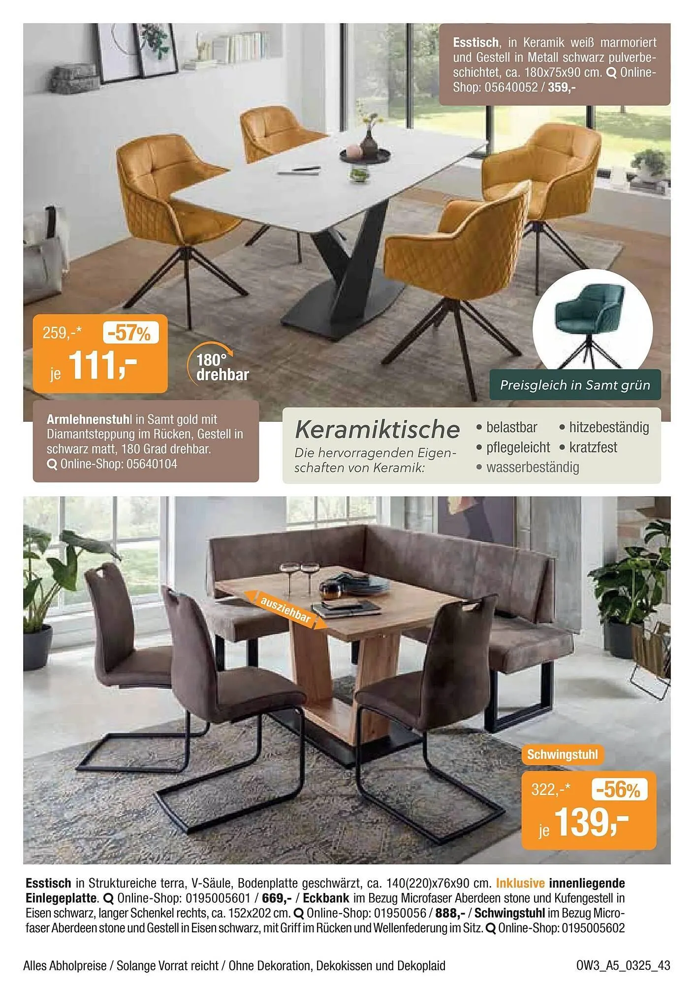 Opti Wohnwelt Prospekt von 27. Februar bis 23. März 2025 - Prospekt seite 43