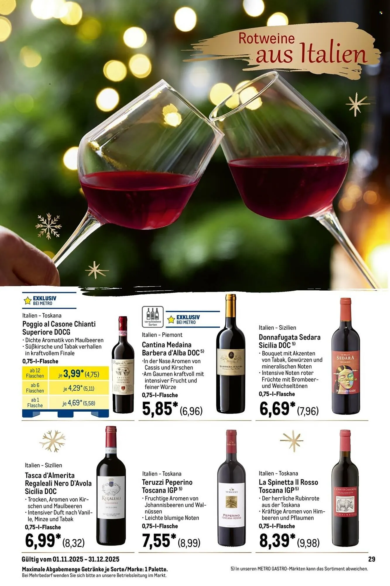 METRO Prospekt von 1. November bis 31. Dezember 2025 - Prospekt seite 29