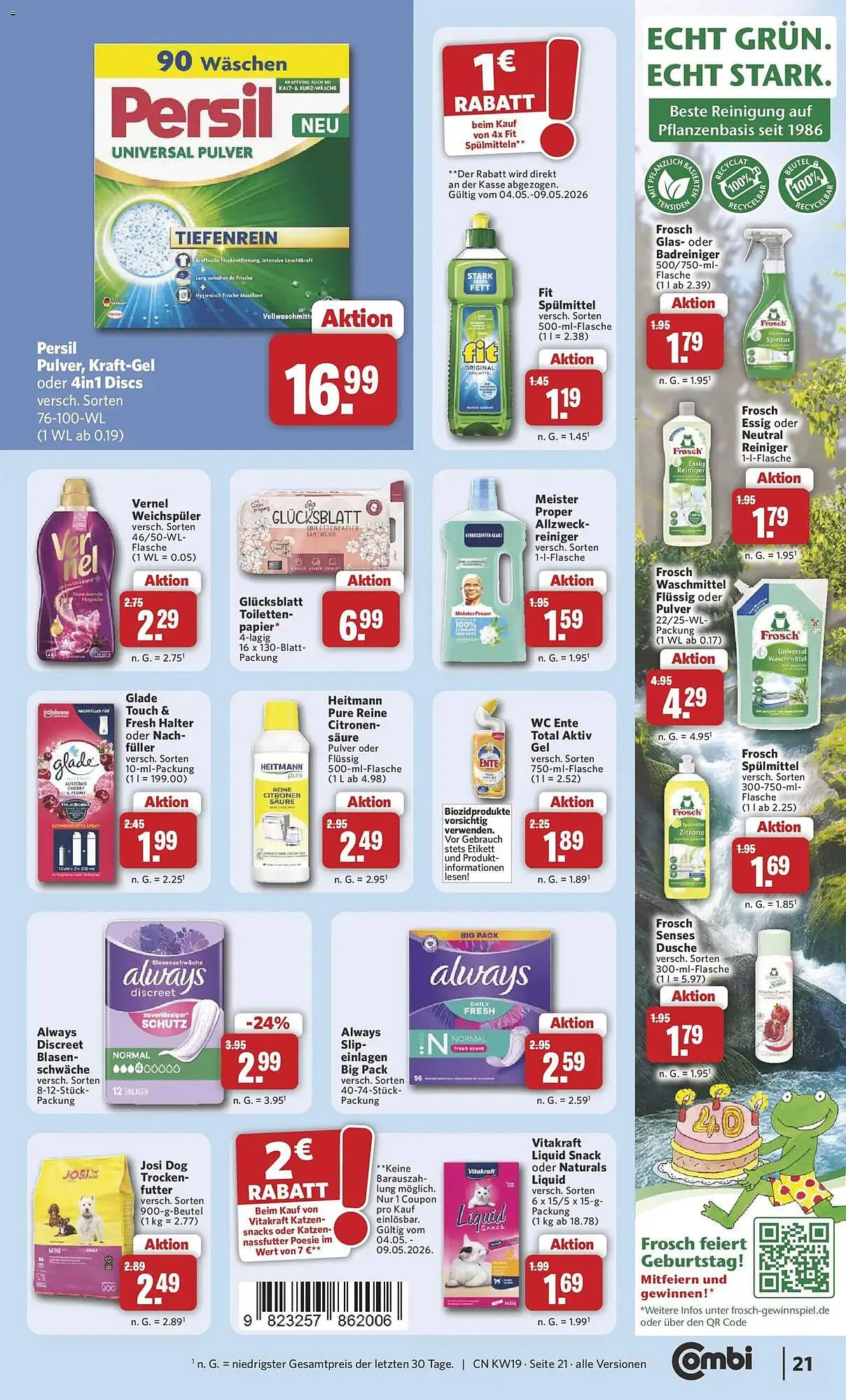 Combi Prospekt von 4. Mai bis 9. Mai 2026 - Prospekt seite 22