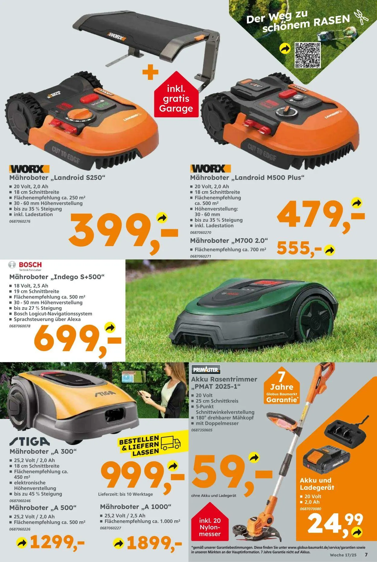 Globus Baumarkt Aktueller Prospekt von 20. April bis 26. April 2025 - Prospekt seite 7