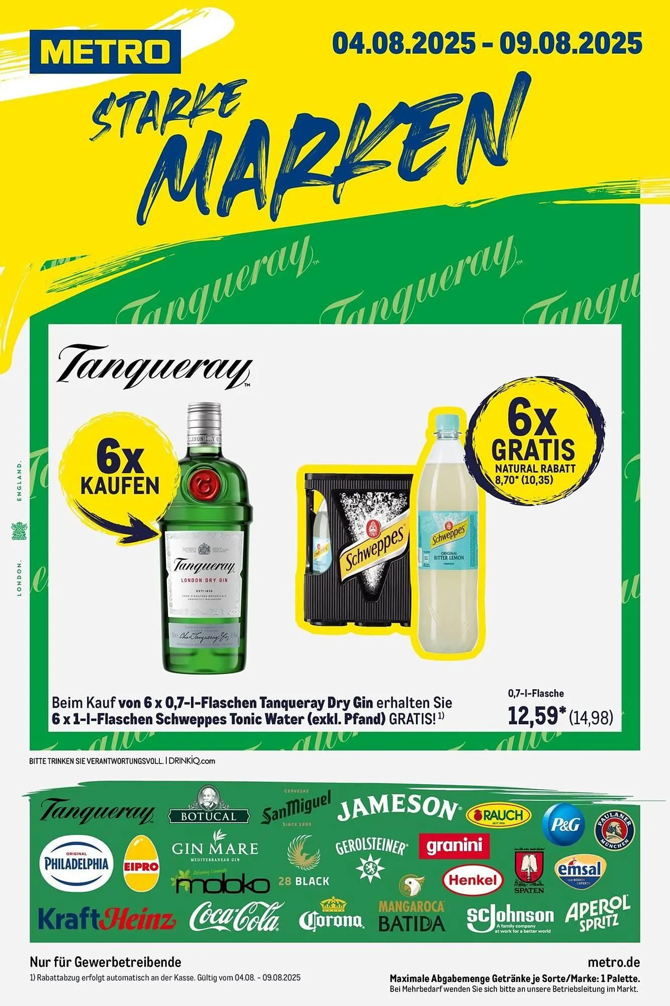 METRO Prospekt von 4. August bis 9. August 2025 - Prospekt seite 1