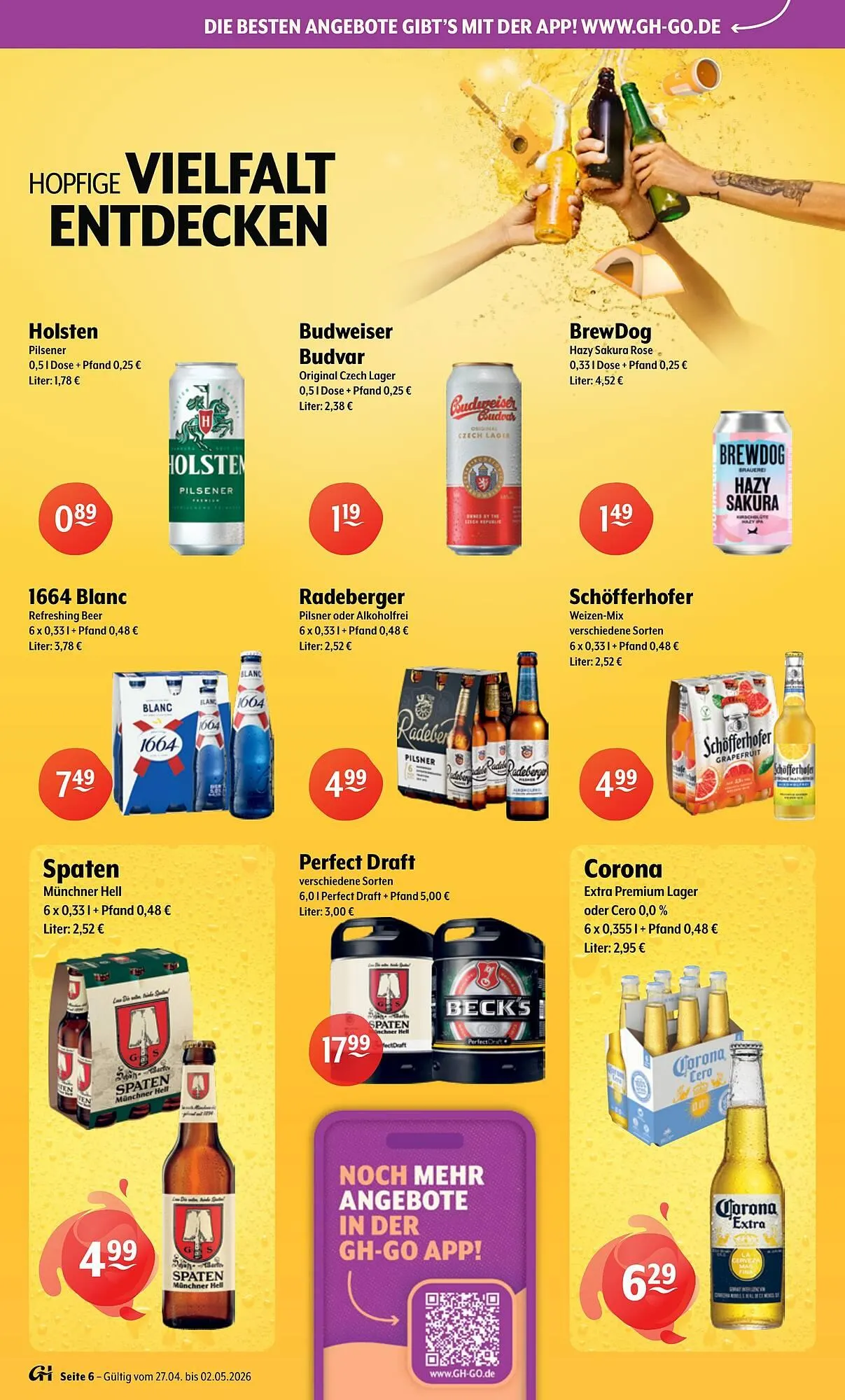 Trink und Spare Prospekt von 27. April bis 2. Mai 2026 - Prospekt seite 6