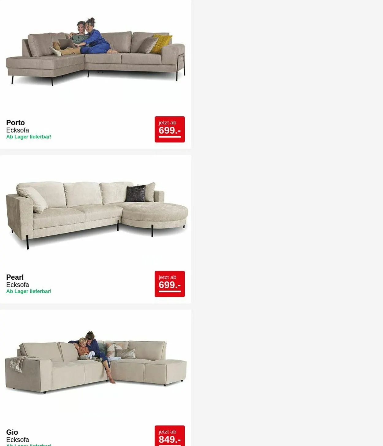 Seats and Sofas Aktueller Prospekt von 24. März bis 2. April 2025 - Prospekt seite 3