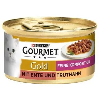 GOURMET Gold Feine Komposition 12x85g Ente und Truthahn