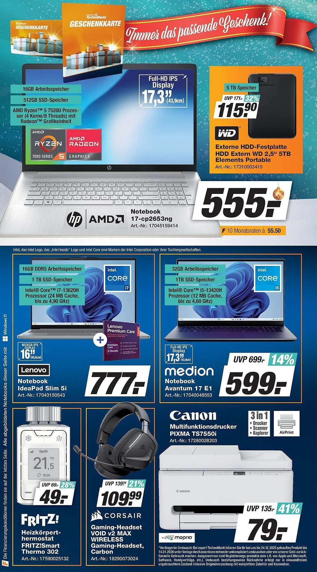 Expert Technomarkt Prospekt von 17. Dezember bis 23. Dezember 2025 - Prospekt seite 6