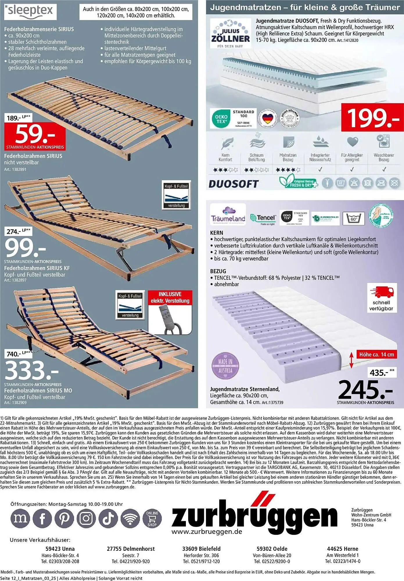 Zurbrüggen Prospekt von 15. November bis 28. Februar 2026 - Prospekt seite 12