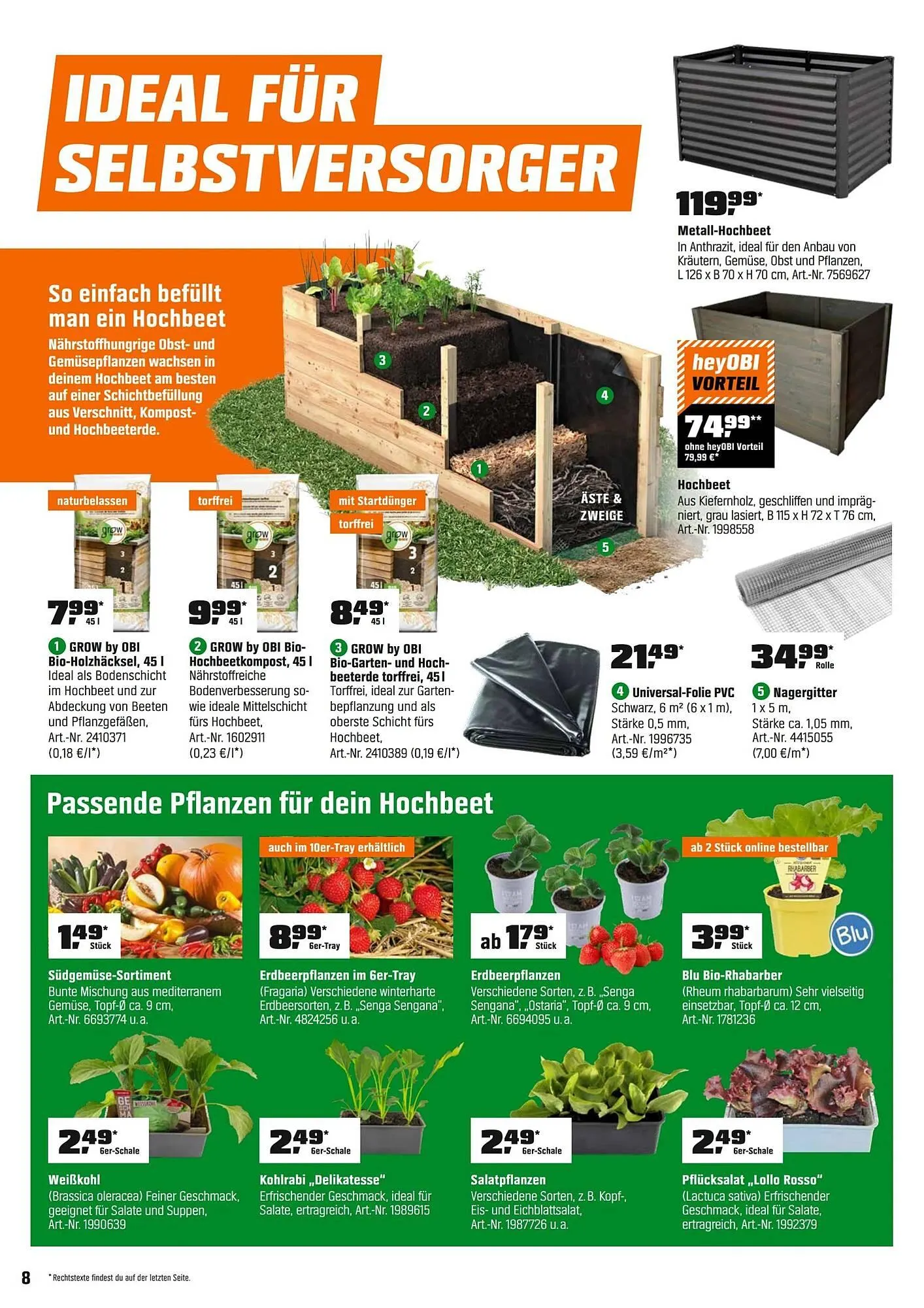 OBI Prospekt von 1. Mai bis 1. Juni 2026 - Prospekt seite 8