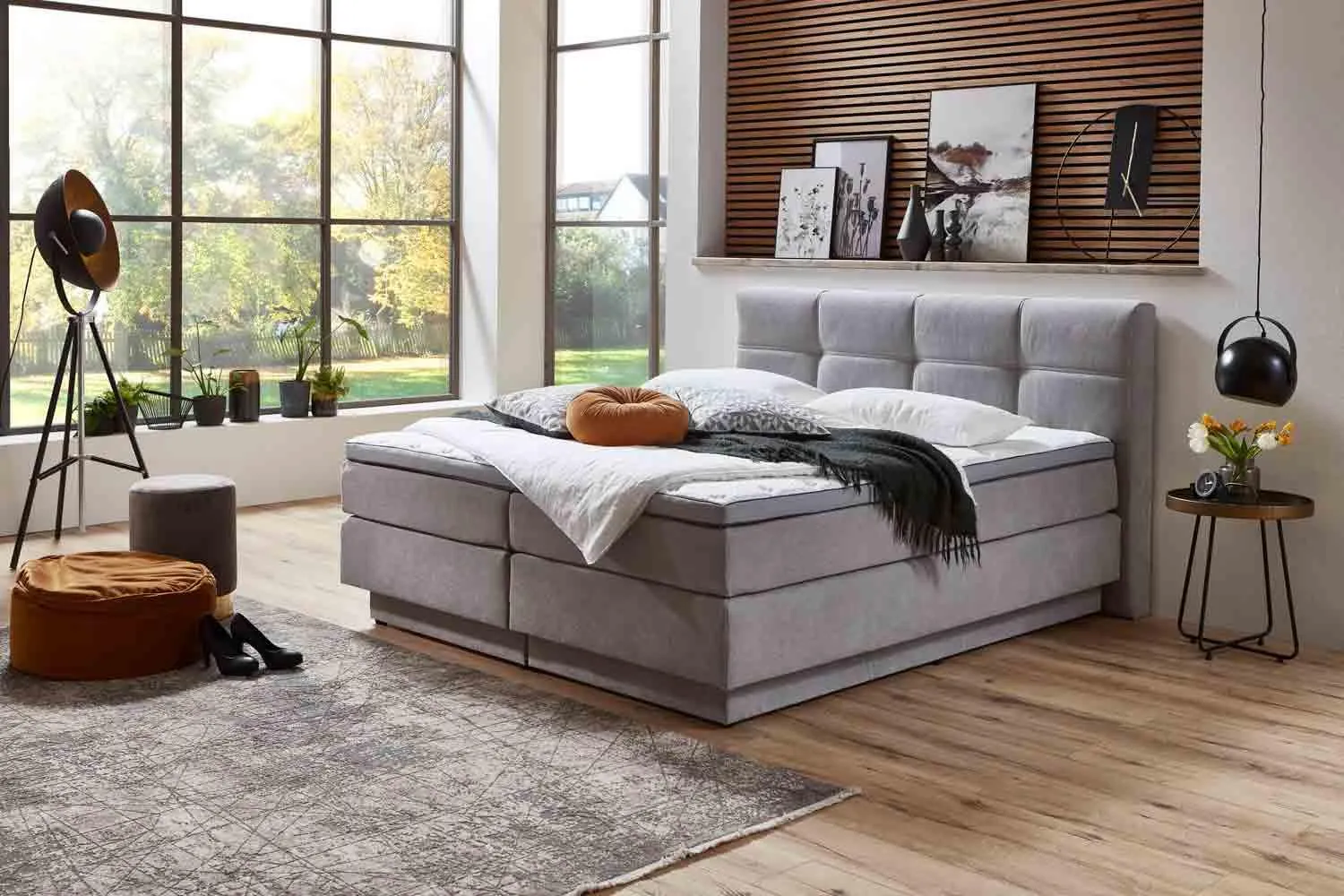 Boxspringbett Jarvis mit doppel Bettkasten