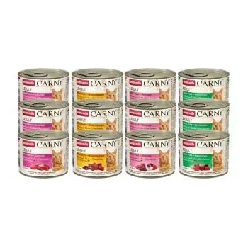 animonda Carny Nassfutter Katze Adult, Mixpaket Fleischauswahl 12x200 g Mixpaket 2