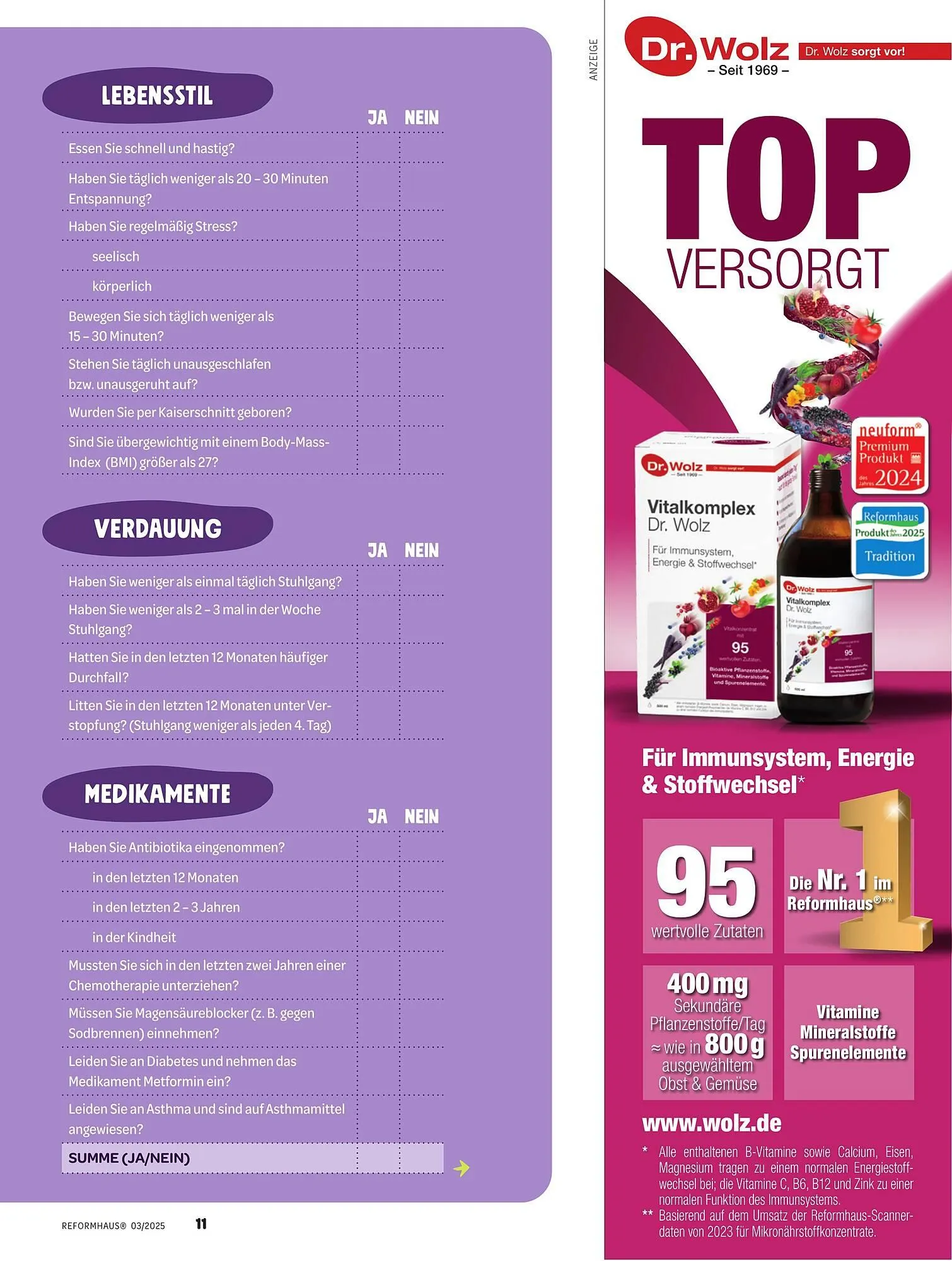 Reformhaus Prospekt von 1. März bis 31. März 2025 - Prospekt seite 11
