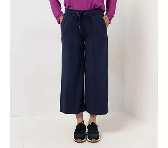 STEFFEN SCHRAUT Hose, 7/8 Länge Rundumdehnbund Biesen gerades weites Bein