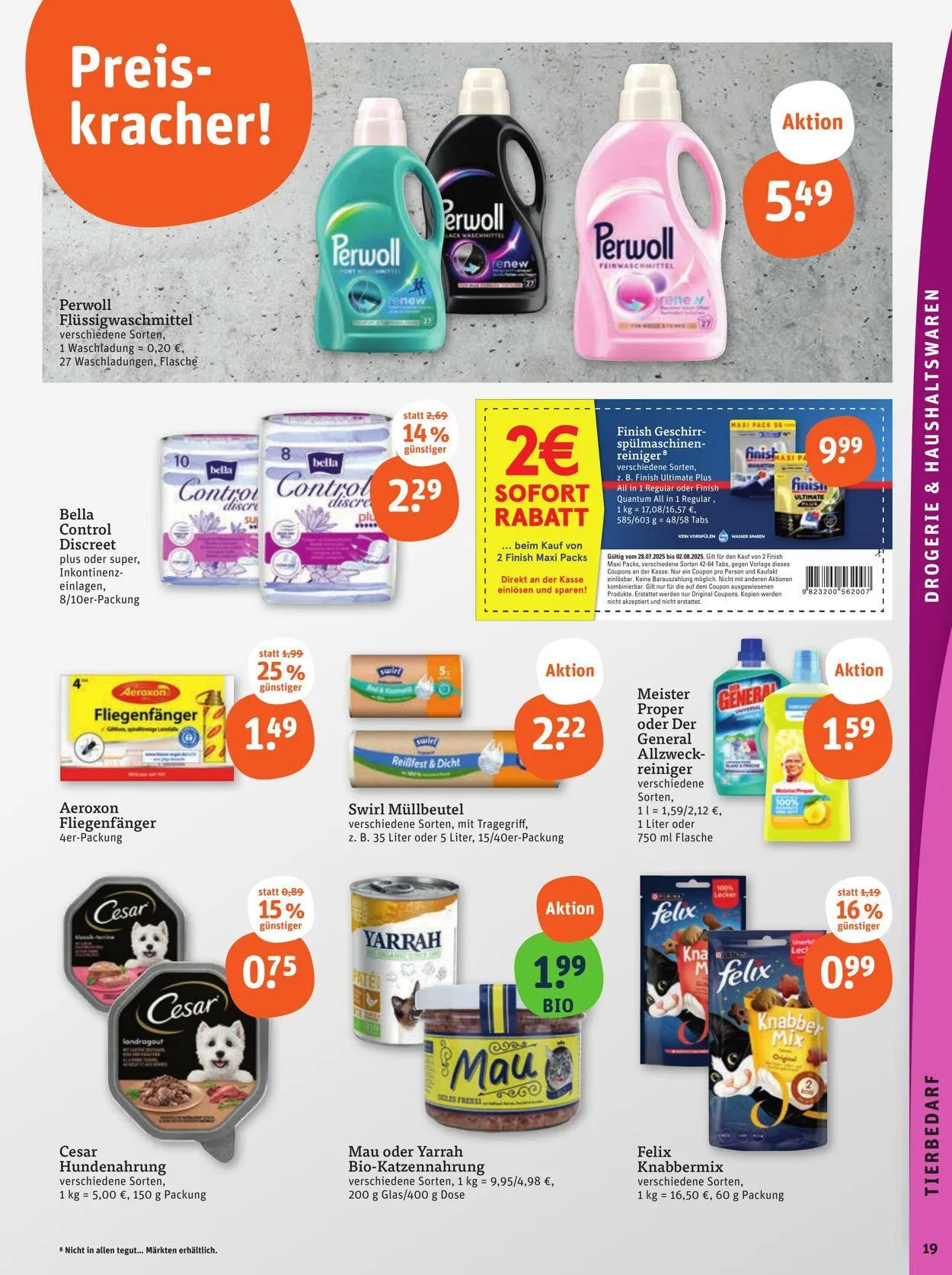 Tegut Aktueller Prospekt von 21. Juli bis 27. Juli 2025 - Prospekt seite 21