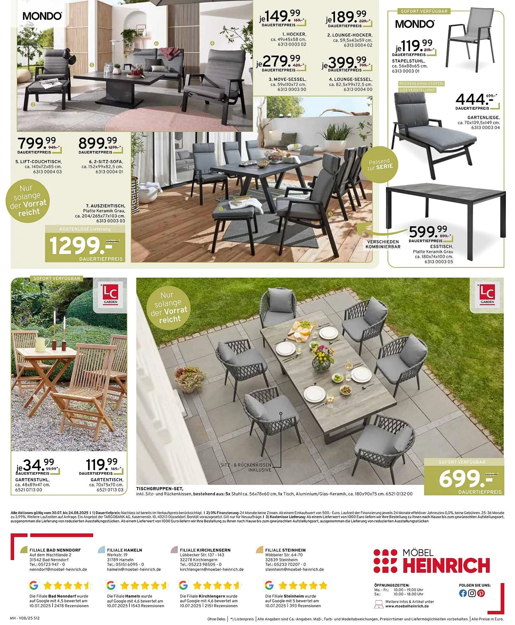 Möbel Heinrich Prospekt von 30. Juli bis 24. August 2025 - Prospekt seite 12
