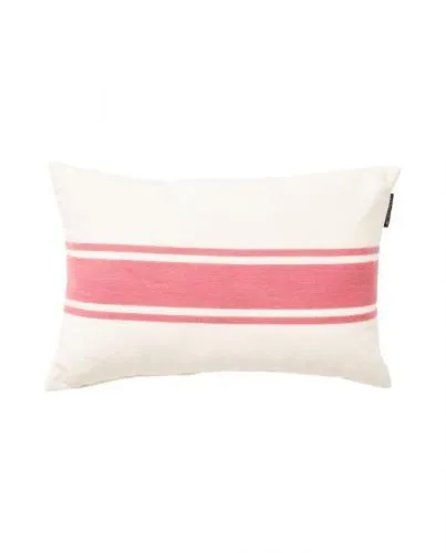Lexington Embroidery Striped Linen/Cotton Kissenhülle 60x40
