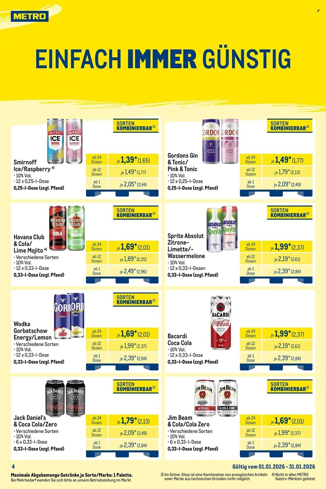 METRO Prospekt von 1. Januar bis 31. Januar 2026 - Prospekt seite 4