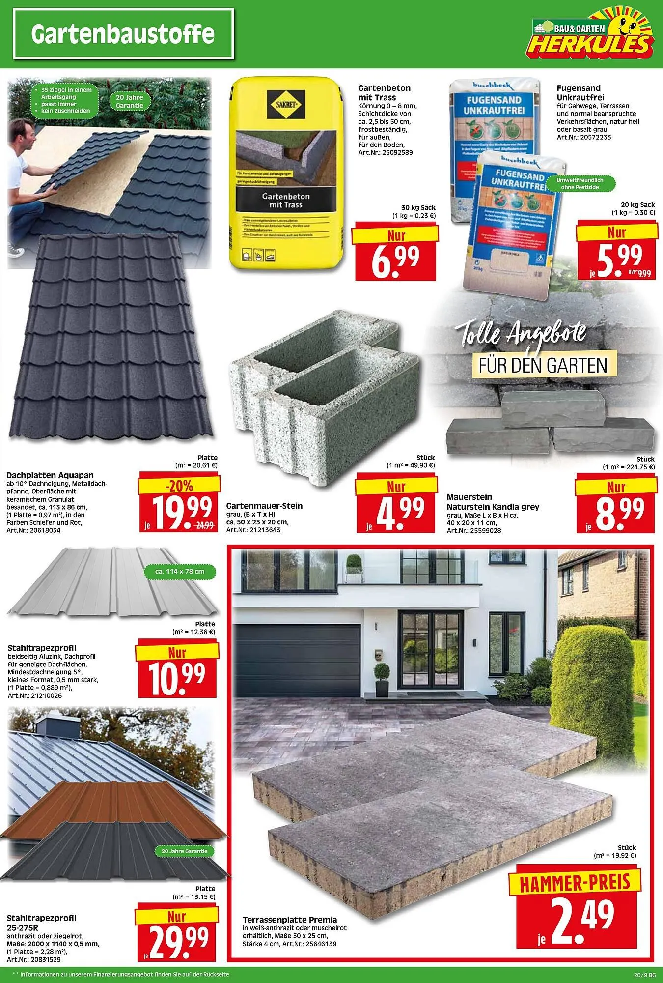 Herkules Baumarkt Prospekt von 12. Mai bis 17. Mai 2025 - Prospekt seite 9