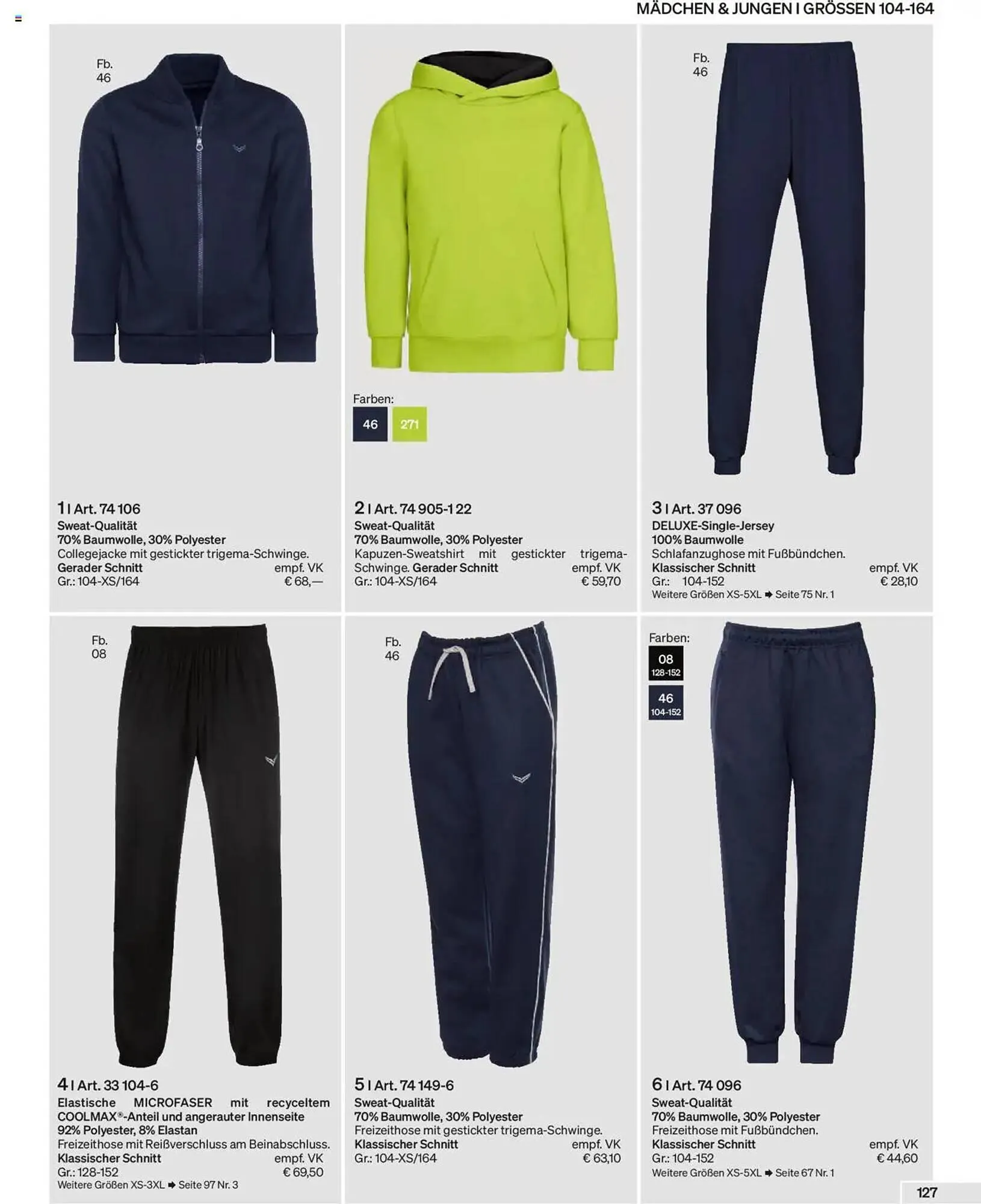 Trigema Prospekt von 17. Februar bis 17. August 2025 - Prospekt seite 127