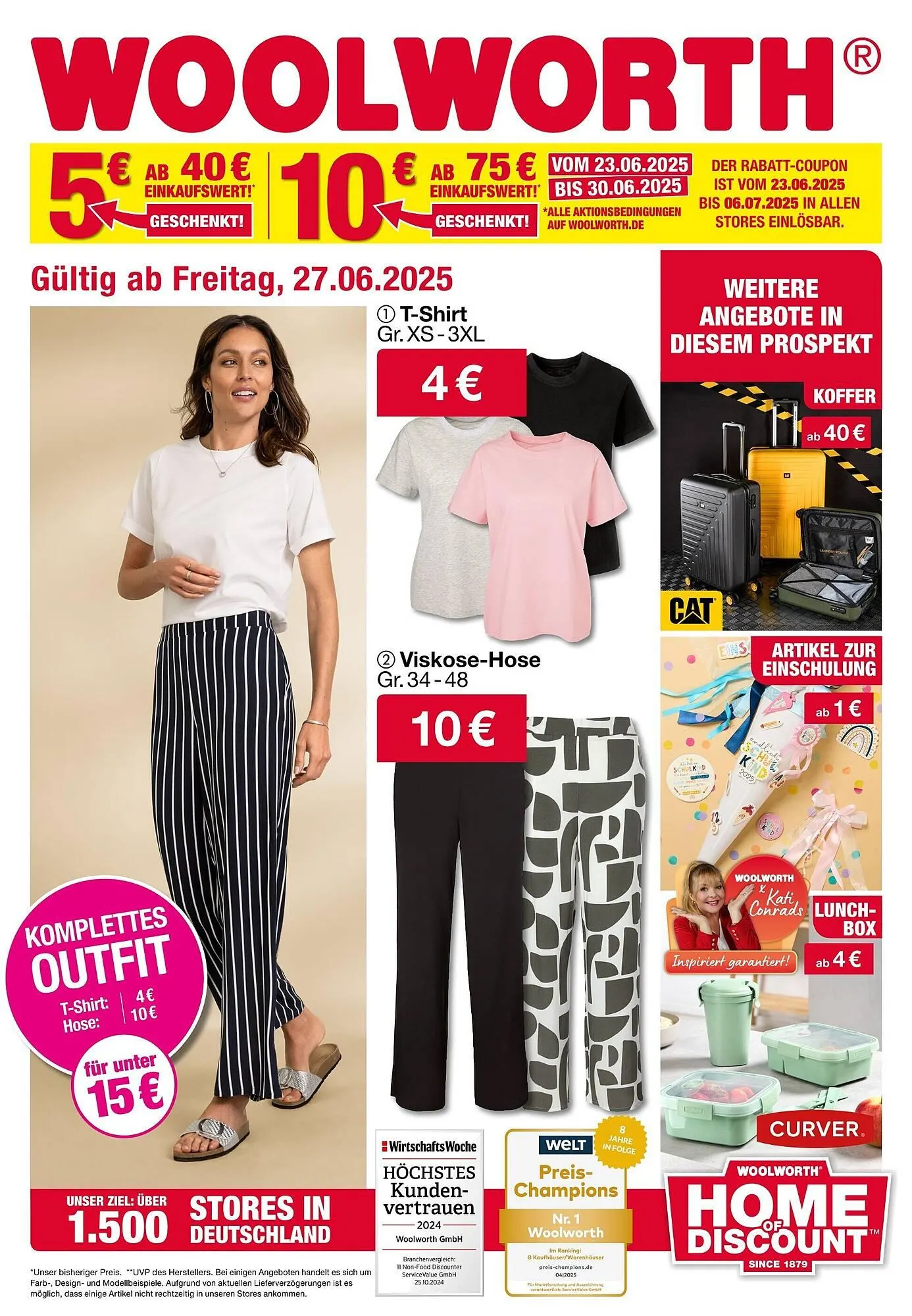 Woolworth Prospekt von 27. Juni bis 7. Juli 2025 - Prospekt seite 1