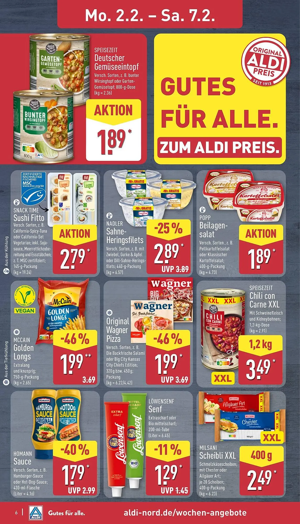 Aldi Nord Prospekt von 2. Februar bis 7. Februar 2026 - Prospekt seite 8