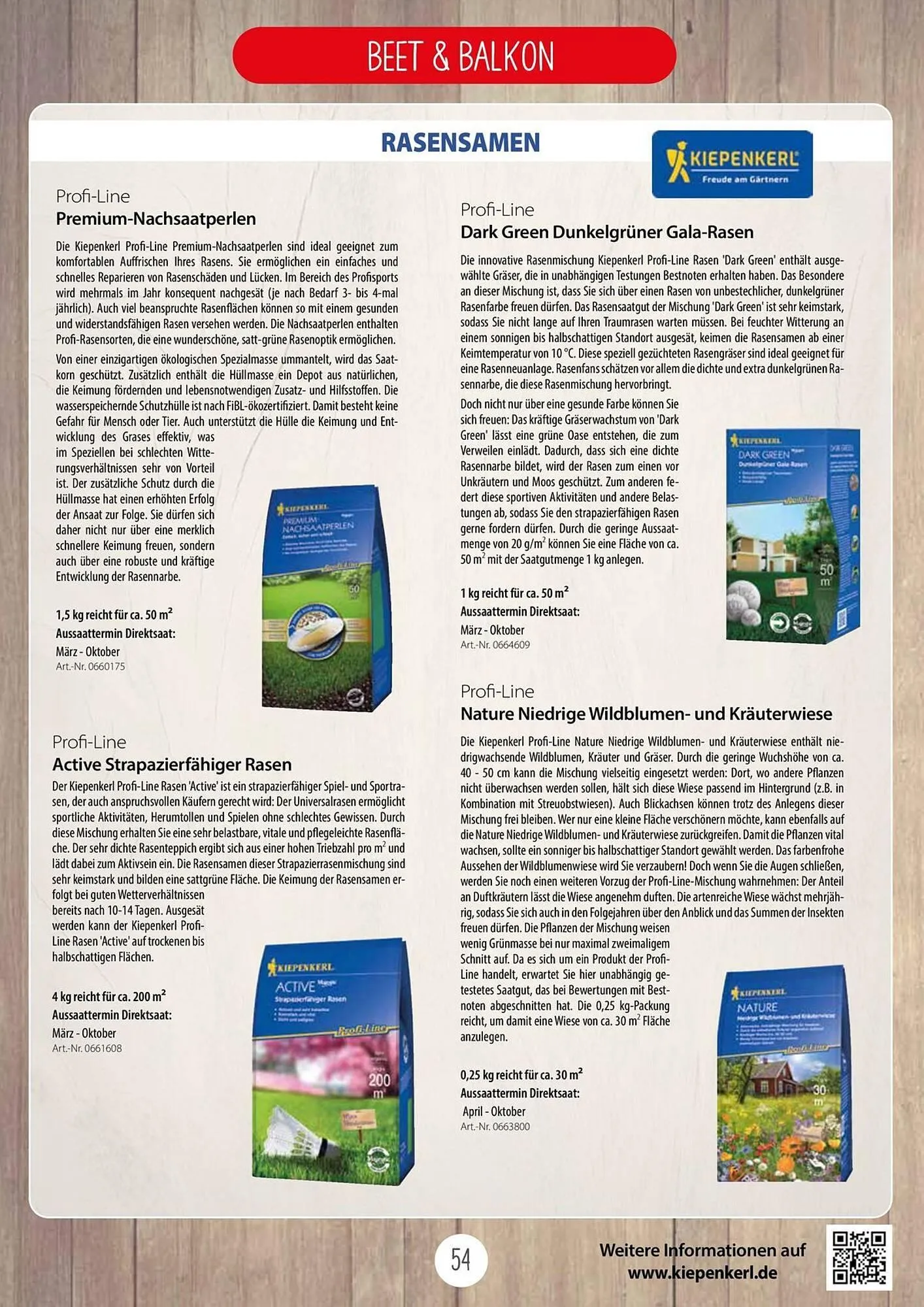 Kiebitzmarkt Prospekt von 16. April bis 31. August 2025 - Prospekt seite 54