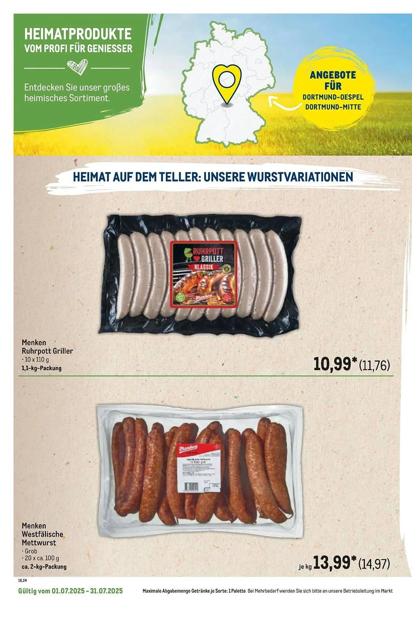 METRO Prospekt von 1. Juli bis 31. Juli 2025 - Prospekt seite 34