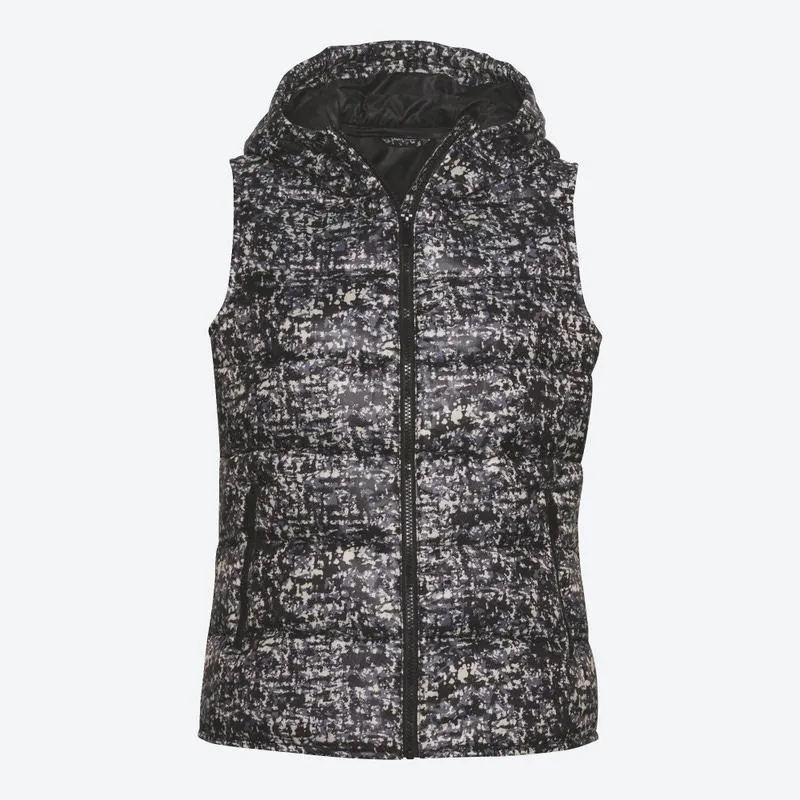 Damen-Steppweste mit Kapuze