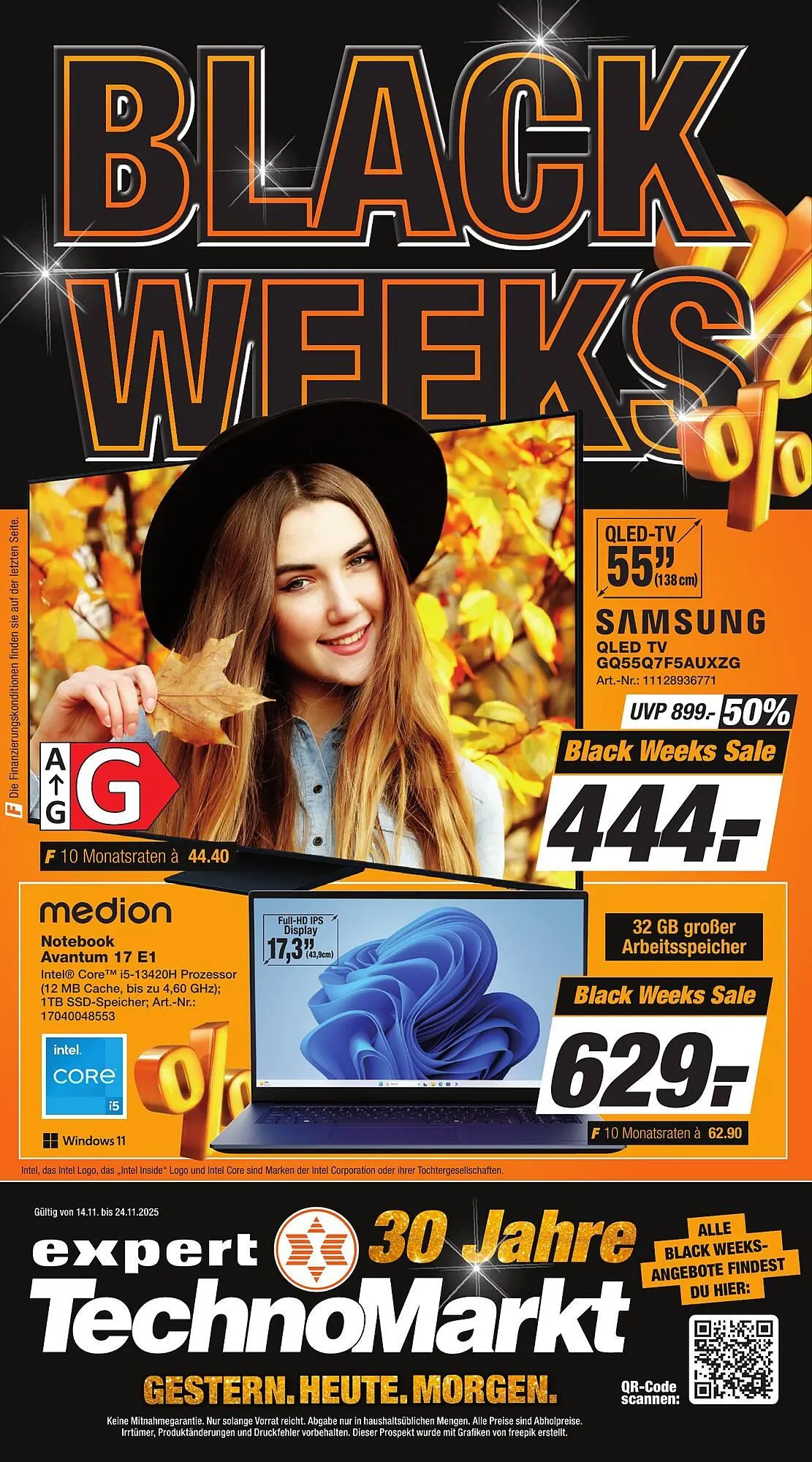 Expert Technomarkt Prospekt von 14. November bis 26. November 2025 - Prospekt seite 1